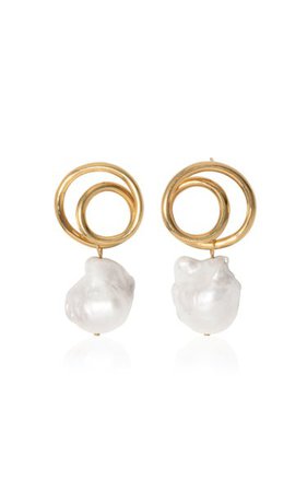 Gold-Plated Pearl Drop Earrings By Completedworks | Moda Operandi