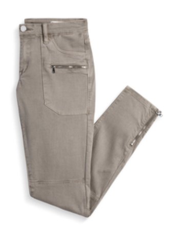 gray zipper jeans