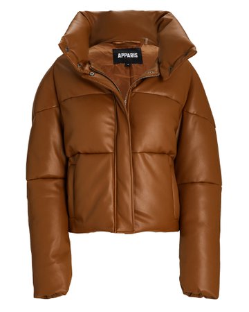 Apparis Jemma Vegan Leather Puffer Jacket | INTERMIX®