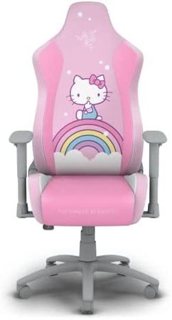 Amazon.com: Razer Iskur X Ergonomic Gaming Chair: Designed for Hardcore Gaming - Multi-Layered Synthetic Leather - High-Density Foam Cushions - 2D Armrests - Steel-Reinforced Body - Hello Kitty & Friends Edition : Video Games