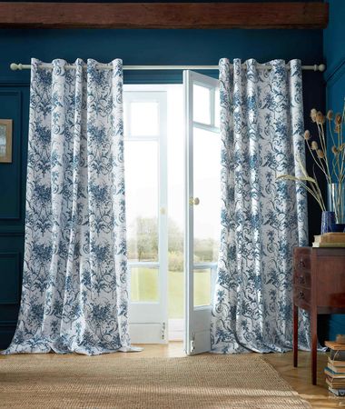 Laura Ashley Tuileries Lined Eyelet Curtains