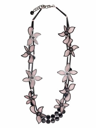 Giorgio Armani oversized-flower Double Chain Necklace - Farfetch