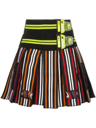 black striped skirt