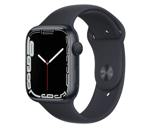 APPLE WATCH SERIES 7 45mm Midnight Aluminum Case with Midnight Sport Band