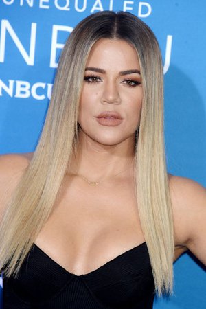 Khloe Kardashian Straight Dark Brown Flat-Ironed, Ombré Hairstyle | Steal Her Style