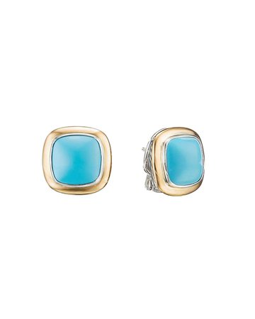 David Yurman Albion Turquoise Stud Earrings