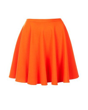 Women's Orange Milano Skater Skirt