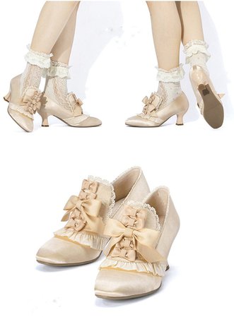 High Heels Marie Antoinette Mule Shoes Rococo Baroque Costume | Etsy