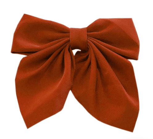 orange hair bow