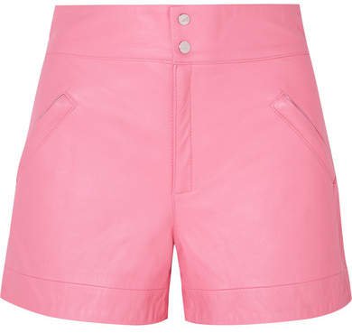 The Mighty Company - The Coventry Leather Shorts - Pink