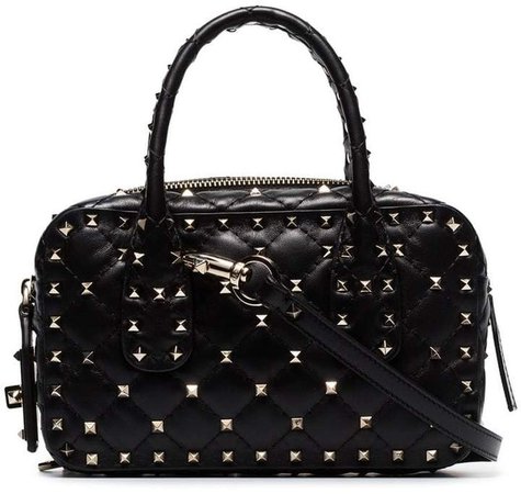 black small Spike leather bag