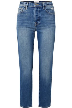 FRAME | Le Original cropped high-rise straight-leg jeans | NET-A-PORTER.COM