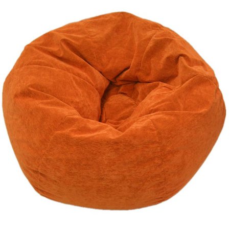 Shop Gold Medal Sueded Corduroy Jumbo Orange Bean Bag Chair - Overstock - 1133069