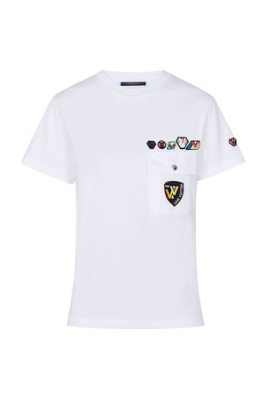 T-Shirt With Pocket And LV Small Patches - Ready-to-Wear | LOUIS VUITTON