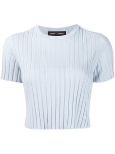 Pinterest - Proenza Schouler Short-Sleeve Cropped Sweater | Out To Wear