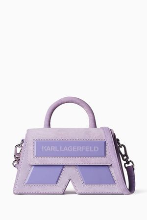 -магазин Фиолетовая замшевая сумка через плечо Karl Lagerfeld K/Essential для ЖЕНЩИН | Унасс ОАЭ