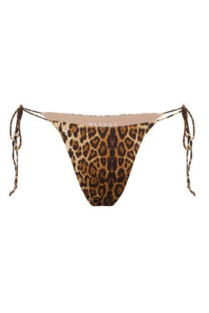 Amalia Tie Up Bikini Bottoms - Leopard - MESHKI