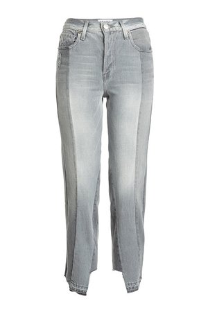 Distressed Straight Leg Jeans - Frame Denim | WOMEN | US STYLEBOP.COM