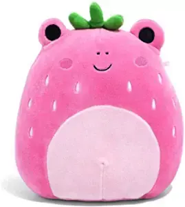Amazon.com: Squishmallows Oficial Kellytoy Food Squad Plush Toys Soft Plush Animal (Adabelle Strawberry Frog, 8 Inch) : Toys & Games