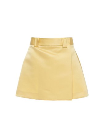 Yellow satin skirt ❁
