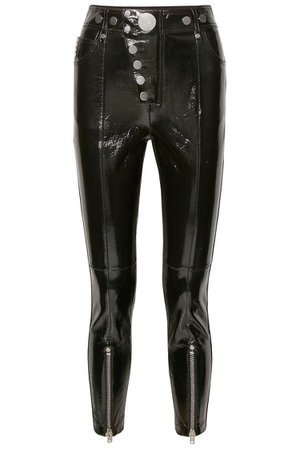 Black Glossed-leather skinny pants | Sale up to 70% off | THE OUTNET | ALEXANDER WANG | THE OUTNET