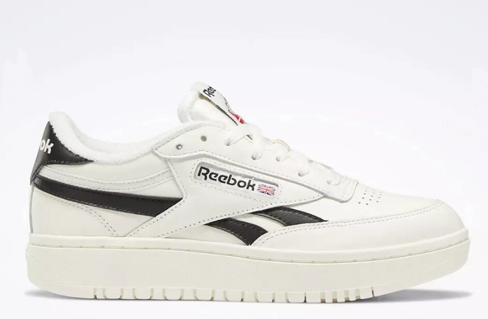 Reebok Club C Double sneakers with black detail in cream