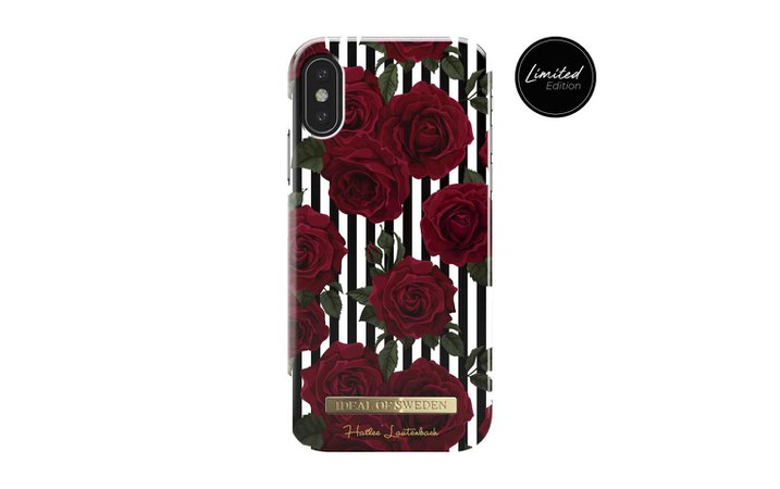 Hailee Lautenbach Collection iPhone X Striped Roses - iDeal Of Sweden