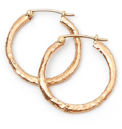 Medium 14K Gold Hoop Earrings