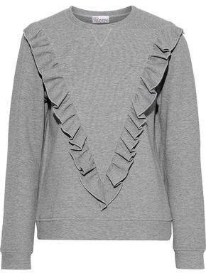 Ruffled Cotton-blend Jersey Sweatshirt