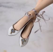 silver satin slippers - Google Search