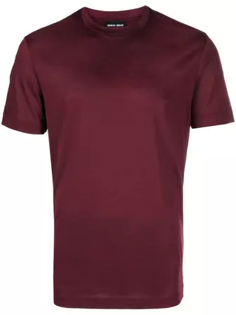 Giorgio Armani crew-neck Jersey T-shirt - Farfetch