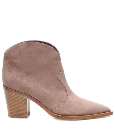 Suede Ankle Boots | Gianvito Rossi - Mytheresa