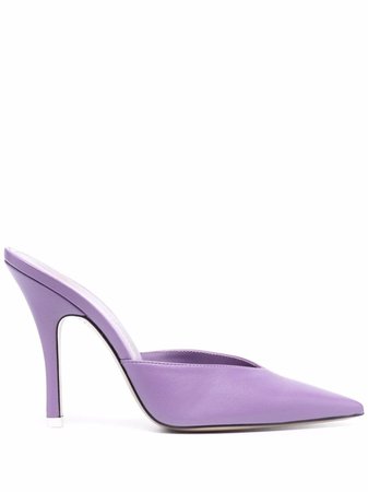 Shop The Attico pointed toe 110 mules with Express Delivery - FARFETCH