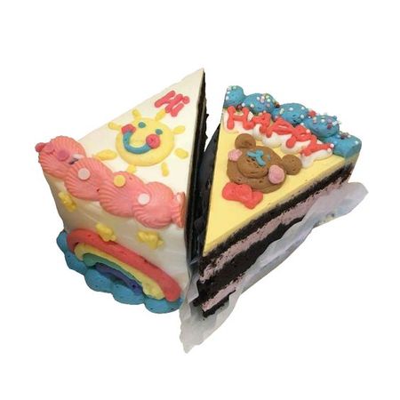 clown cake slices