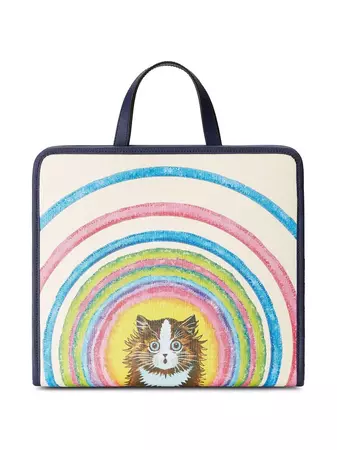 Shop Gucci Kids cat-print shopping bag with Express Delivery - FARFETCH