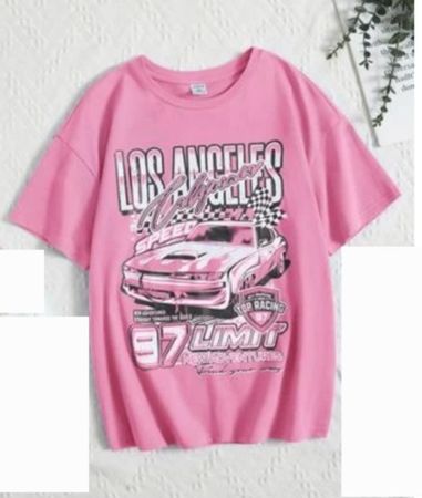 pink car shirt