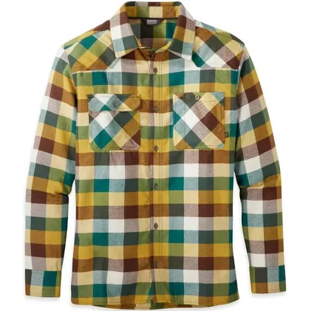 Outdoor Research Men's Feedback Flannel Shirt - Medium - Bark Plaid | Google Shopping
