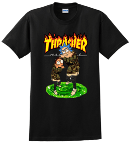 Rick & Morty Thrasher Unisex T-Shirt – Pacific Hoodies