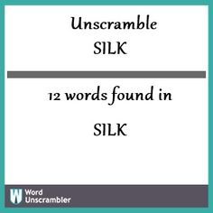 word - Silk -text