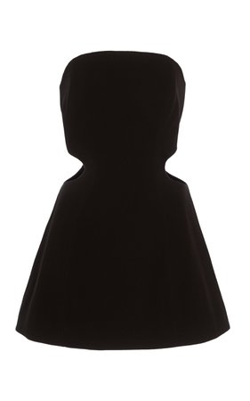 Lucia Strapless Cut-Out Crepe Mini Dress by Georgia Alice