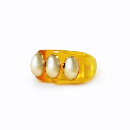 Sunny Delight Knuckle Duster - Rounded Rectangle Ring - LA MANSO SHOP
