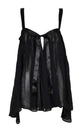 1990's Dolce & Gabbana Sheer Black Silk Babydoll Mini Dress Tunic | My Haute Wardrobe