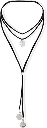 Amazon.com: Black Suede Choker Boho Suede Choker Necklace for Women Layered Long Necklaces for Girls(Black): Clothing, Shoes & Jewelry