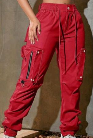 Street Style Zipper Decoration Women'S Cargo Pants