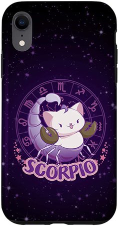 Amazon.com: iPhone XR Kawaii Cats Astrology Zodiac Scorpio Case
