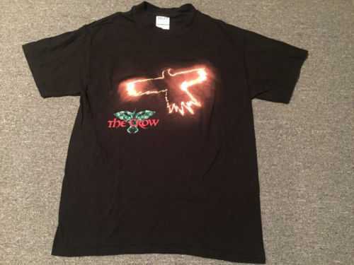 Vintage The Crow Movie T-Shirt Sz M 90s Brandon Lee promo fire | eBay