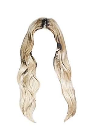blonde hair png dark roots