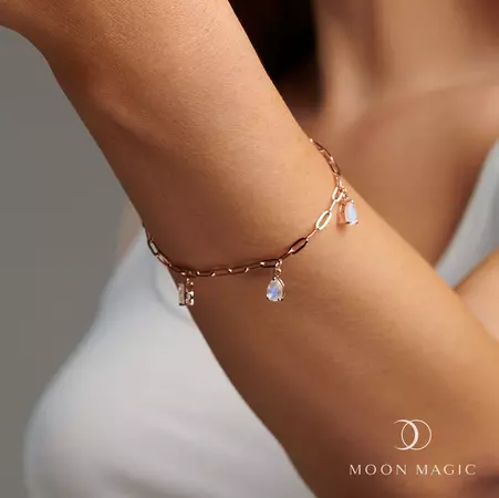 Moonstone Bracelet - T Lock 'Intuition' – Moon Magic