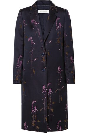 Dries Van Noten | Embroidered twill coat | NET-A-PORTER.COM