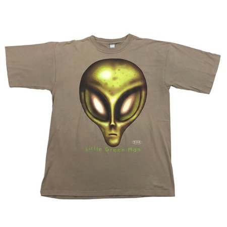 Vintage Vintage Alien 90s Little Green Man T Shirt Ufo T Shirt Pop | Grailed